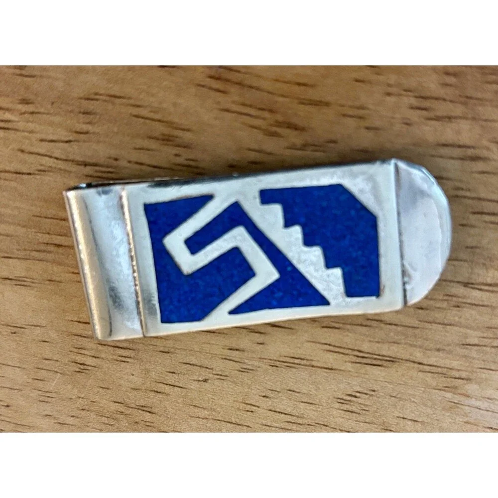 Silver Lapis Lazuli Money Clip